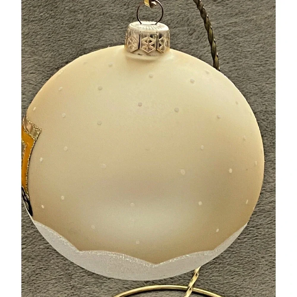 TRAIN Locomotive Glass Hand-Painted MIDWEST CANON FALLS Christmas 6 ORNAMENTS